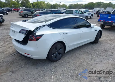 2021 Tesla Model 3 Standard Range Plus Rear-Wheel Drive из США, поврежденный, VIN 5YJ3E1EA6MF052276